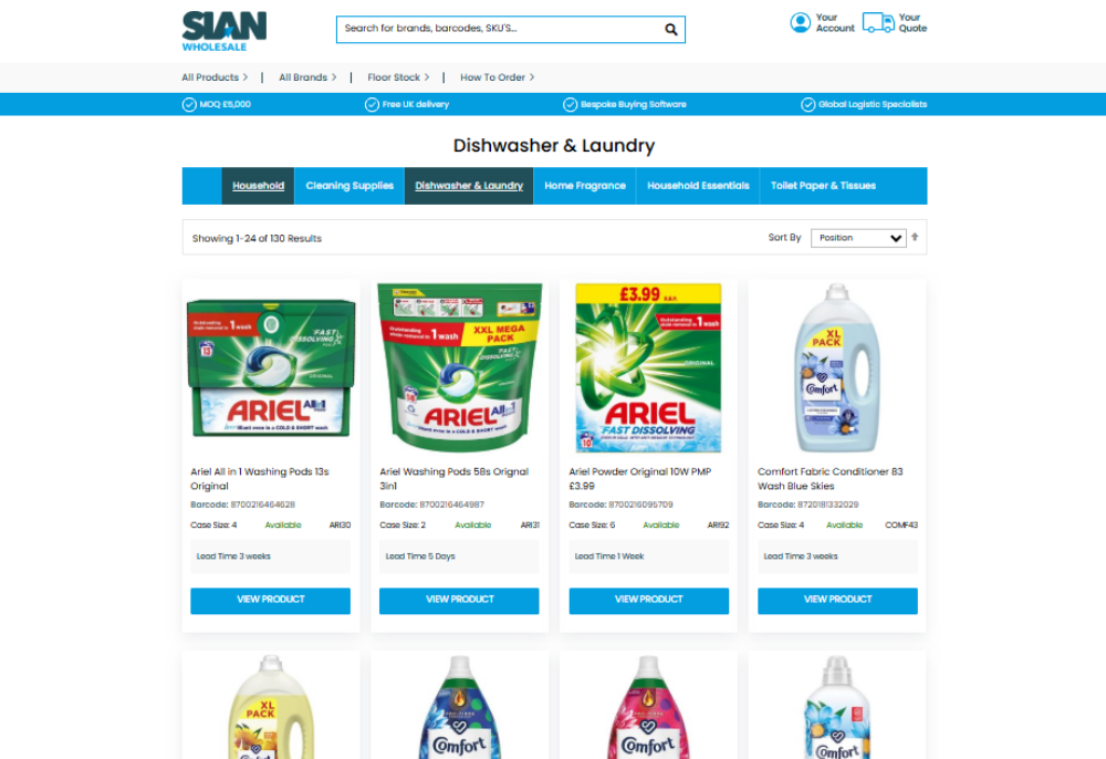 Browse the Product Range