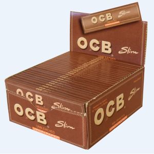 OCB King Size Slim Virgin Unbleached 50Pk