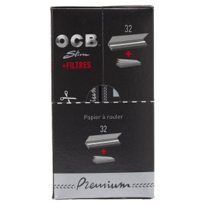 OCB Rolling Papers Premium Slim 24pk plus tips