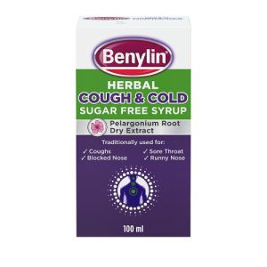 Benylin Herbal Cough & Cold Sugar Free Syrup P 100Ml