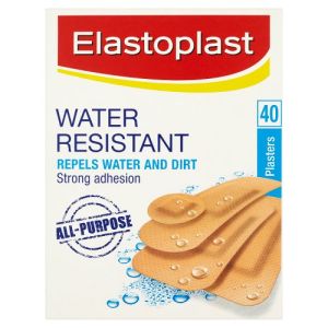 Elastoplast Water Resistant Plastic Plasters 40s