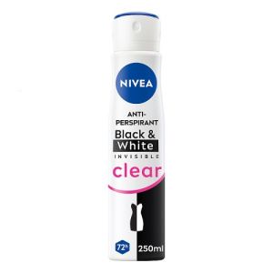 Nivea APD Spray 250ml Black & White Invisible 