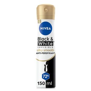 Nivea Deo Spray 150ml Women Black & White Silky Smooth