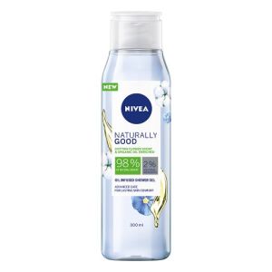 Nivea Naturally Good Shower Gel 300ml Cotton Flower & Organic Oil