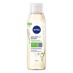 Nivea Naturally Good Shower Gel 300ml Honeysuckle & Oil