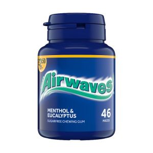 Airwaves Bottle Pmp £2.50 Airways Menthol  24 X (6 X 46 Piece)