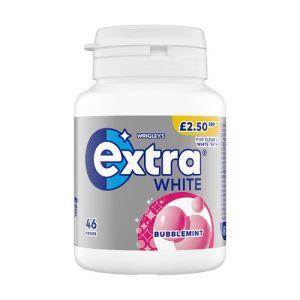 Wrigley Extra  Pmp £2.50 Extra White Bubblemint   24 X (6 X 46 Piece)