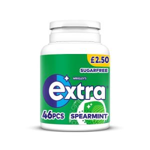 Wrigley Extra Bottle Pmp £2.50 Extra Spearmint   24 X (6 X 46 Piece)