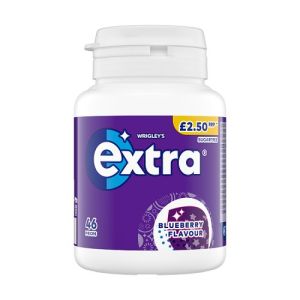 Wrigley Extra Bottle Pmp £2.50 Extra Blueberry   24 X (6 X 46 Piece)