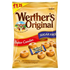 Werthers Butter Candies Sugar Free 65G Pmp £1.25 