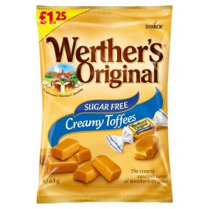 Werthers Creamy Toffees Sugar Free 65G Pmp £1.25 