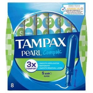 Tampax Compak Pearl Super 8s