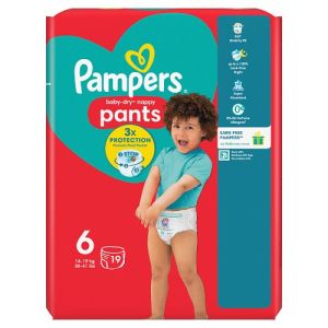 Pampers Nappy Pants Baby-Dry Size 6 19s