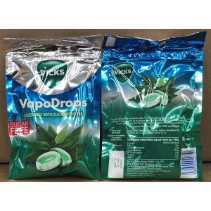 Vicks VapoDrops 72g Eucalyptus Sugarfree