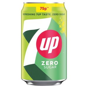 7Up Can Pmp 75P  Zero 330Ml