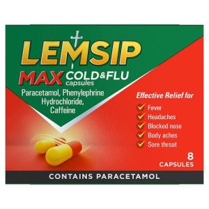 Lemsip Max Cold & Flu Capsules 6 x 8s