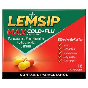 Lemsip Max Cold & Flu Capsules 16s