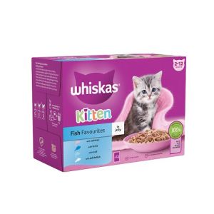 Whiskas Kitten Fish Favourites In Jelly 12X85G