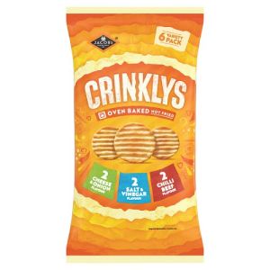 Jacobs Crinklys Variety 6Pk 6 x 23g