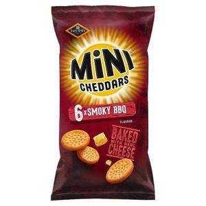 Jacobs Mini Cheddars Smoky BBQ 6pk  6 x 23g 