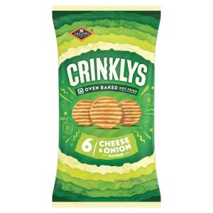 Jacobs Crinklys Cheese & Onion 6pk  6 x 23g