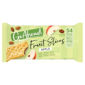 Go Ahead Apple Crispy Fruit Slice Snack Bars 4 X 44g
