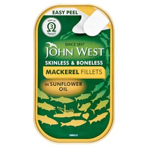 John West Mackerel Fillets In Sunflower Oil 115g
