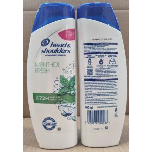 H&S Shampoo 400ml Refreshing Menthol