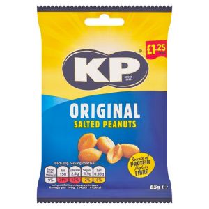 Kp Nuts Pmp £1.25 Original Salted Peanuts  65G