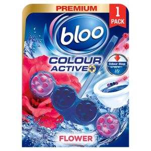 Bloo Colour Active Blue Water Toilet Rim Block Flo