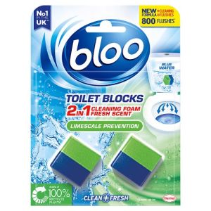 Bloo Toilet Block 2x50G Limescale Prevention