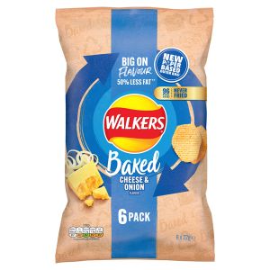 Walkers 6pk Cheese & Onion Baked
