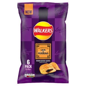 Walkers 6 Pack Lea & Perrins Worcestershire Sauce