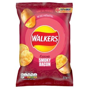 Walkers Crisps Smokey Bacon 32.5g