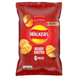 Walkers Ready Salted 6Pk 6X25G