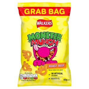 Walkers Monster Munch Roast Beef Snacks 40g