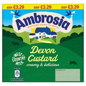 Ambrosia  Pots Multipack Pmp £3.29 Custard 125G