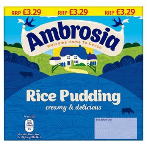 Ambrosia  Pots Multipack Pmp £3.29 Rice  125G