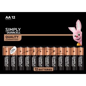 Duracell Simply Batteries AA 12pk