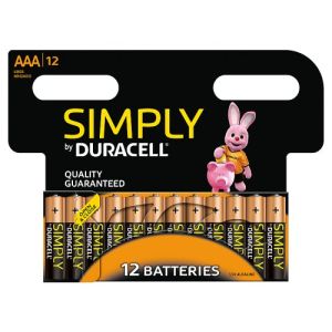 Duracell Simply Batteries AAA 12pk