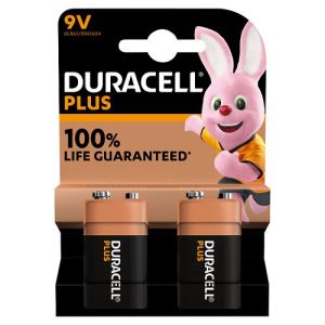 Duracell Plus 9v Battery 2 Pack