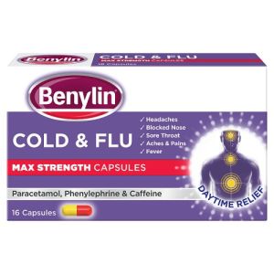 Benylin Cold & Flu Max Caps 16s (EXP June 2023)