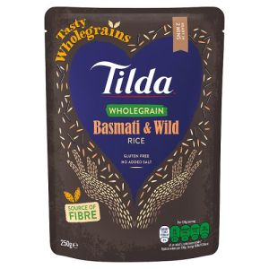Tilda Basmati & Wild Wholegrain Rice 250g