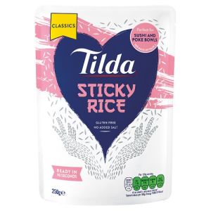 Tilda Microwave Sticky Medium Grain Rice 250g