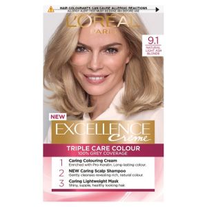 L'Oreal Excellence Light Ash Blonde 9.1 Hair Dye