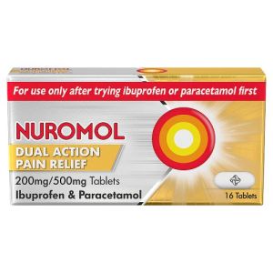 Nuromol Dual Action 200mg/500mg 6x16s