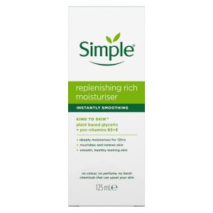 Simple Replenishing Moisturiser 125ml Kind to Skin