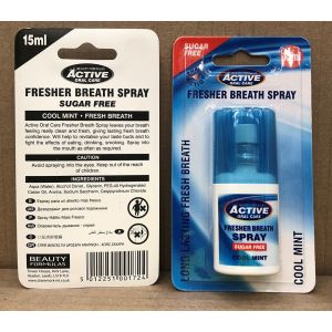 Active Breath Spray 15ml S/F Cool Mint (Pump)