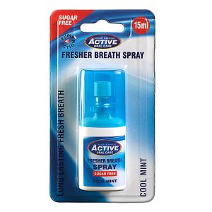 Active Breath Spray 15ml S/F Cool Mint (Pump)