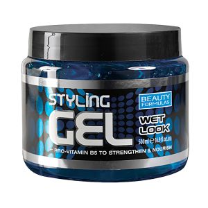 Beauty Formula Styling Gel Wet Look [Blue] 500Ml